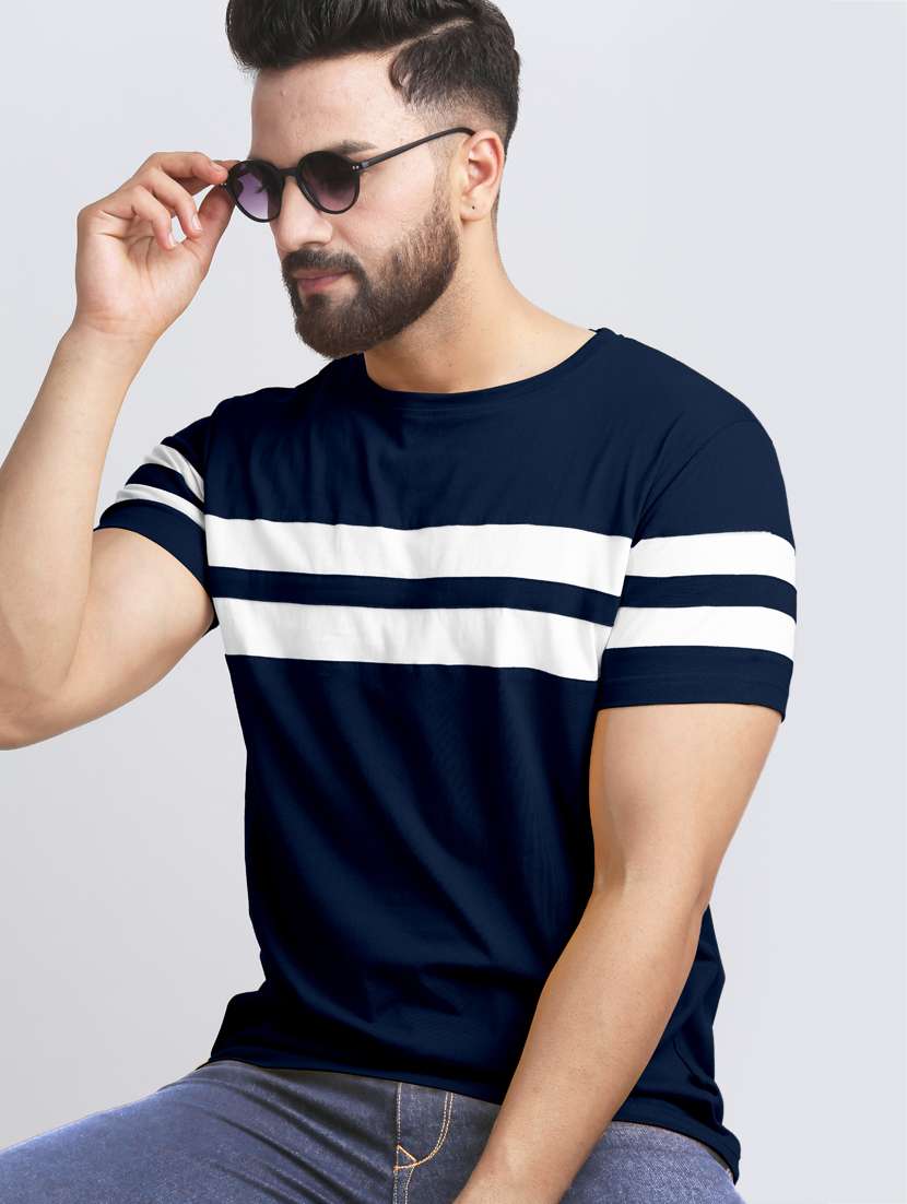 round neck cut & sew t-shirt