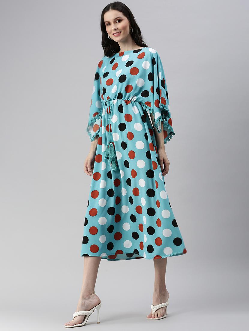 women's printed dress - 18530355 - Standard Image - 1