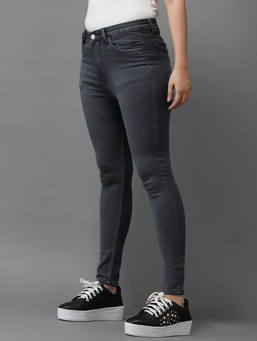 solid high rise denim jeans  - 18531069 -  Standard Image - 1