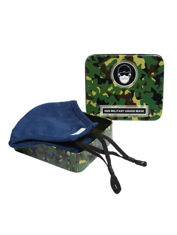 blue nonwoven antipollution men mask - 18531663 -  Standard Image - 1