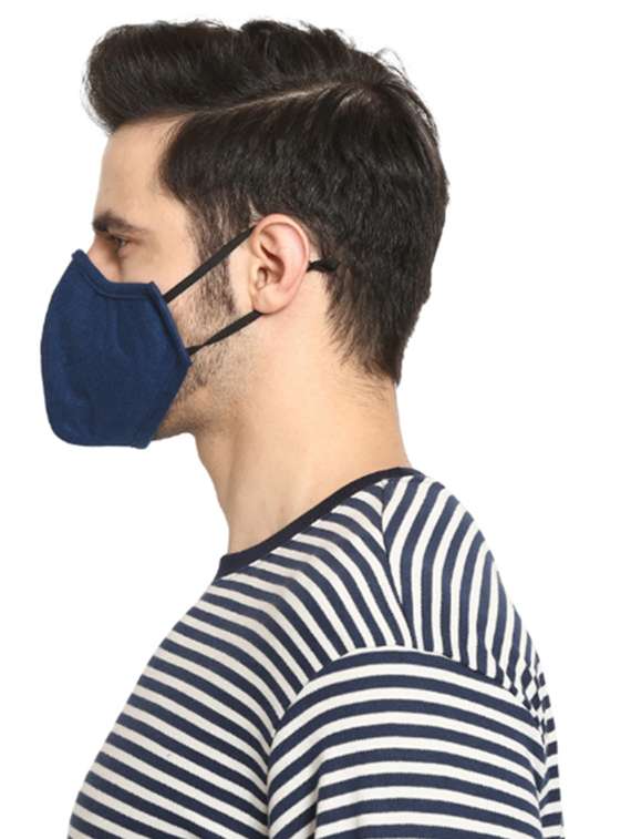 blue nonwoven antipollution men mask - 18531663 -  Standard Image - 4