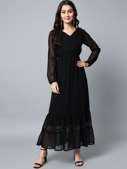 women's layered solid dress - 18531827 - Standard Image - 0