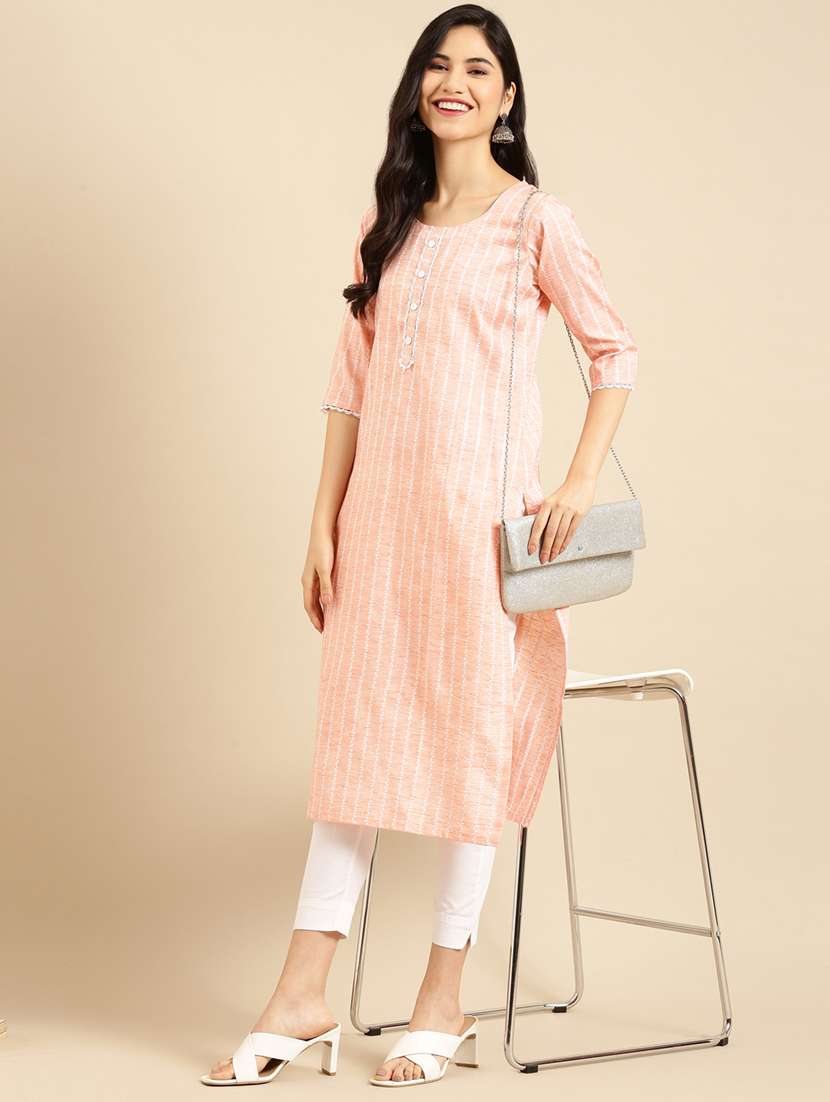 women's straight kurta - 18532067 -  Standard Image - 1