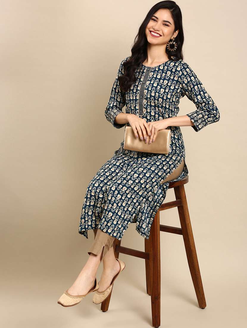 women's straight kurta - 18532084 -  Standard Image - 1