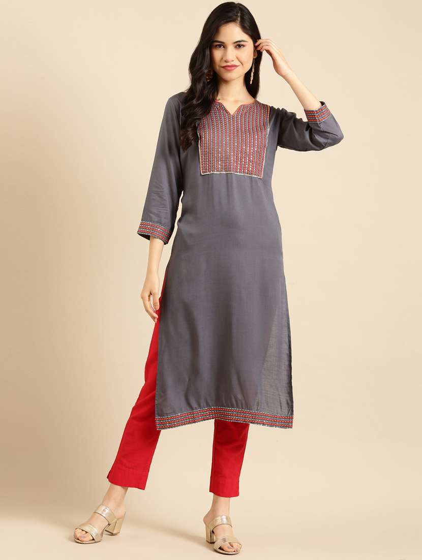 women's straight kurta