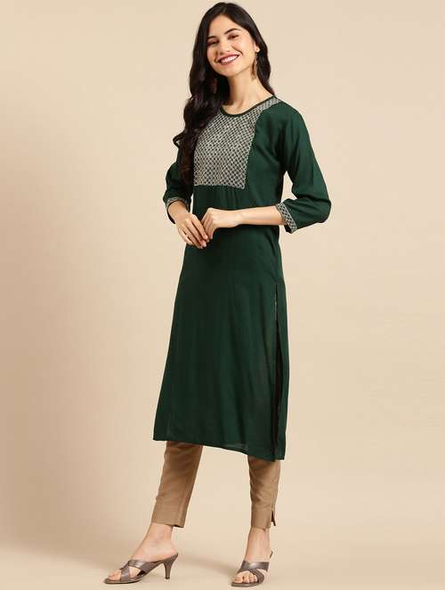 women's straight kurta - 18532123 -  Standard Image - 0