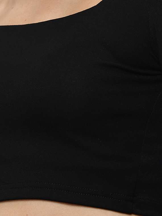 women's crop square neck top - 18532271 -  Standard Image - 4