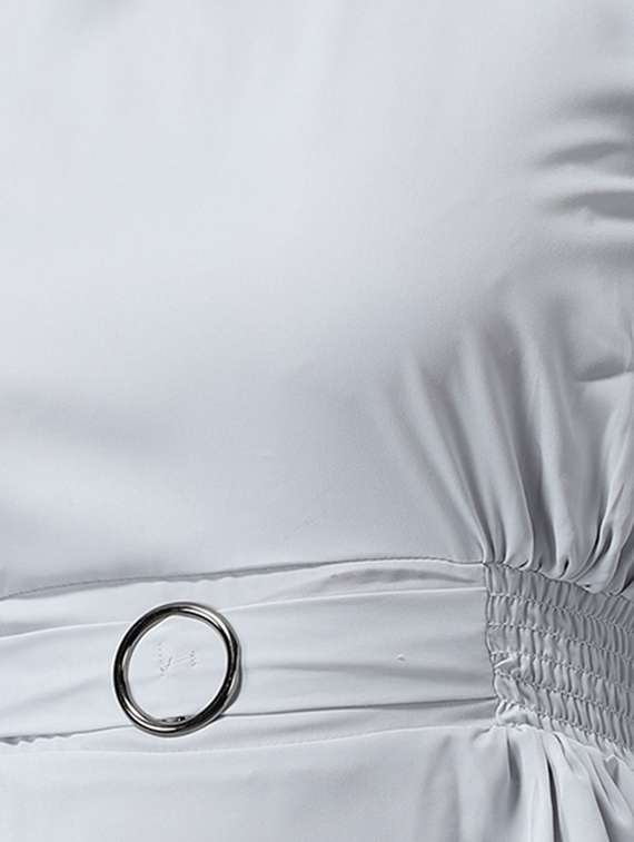 women's peplum mock neck top - 18532276 -  Standard Image - 4