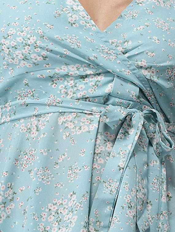 women's peplum v neck top - 18532285 -  Standard Image - 4