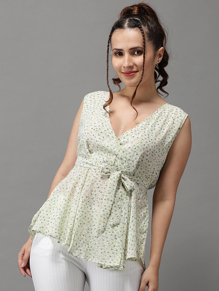 women's peplum v neck top