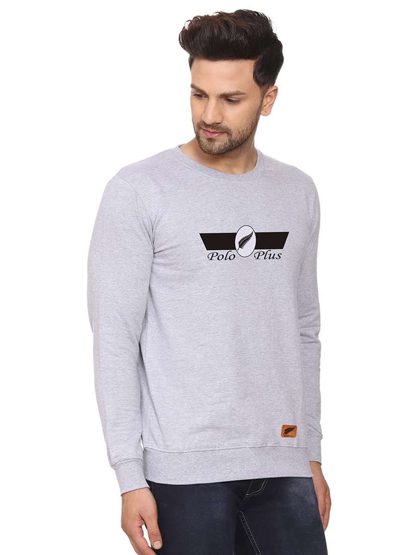 mens chest print sweatshirt - 18532516 - Standard Image - 1