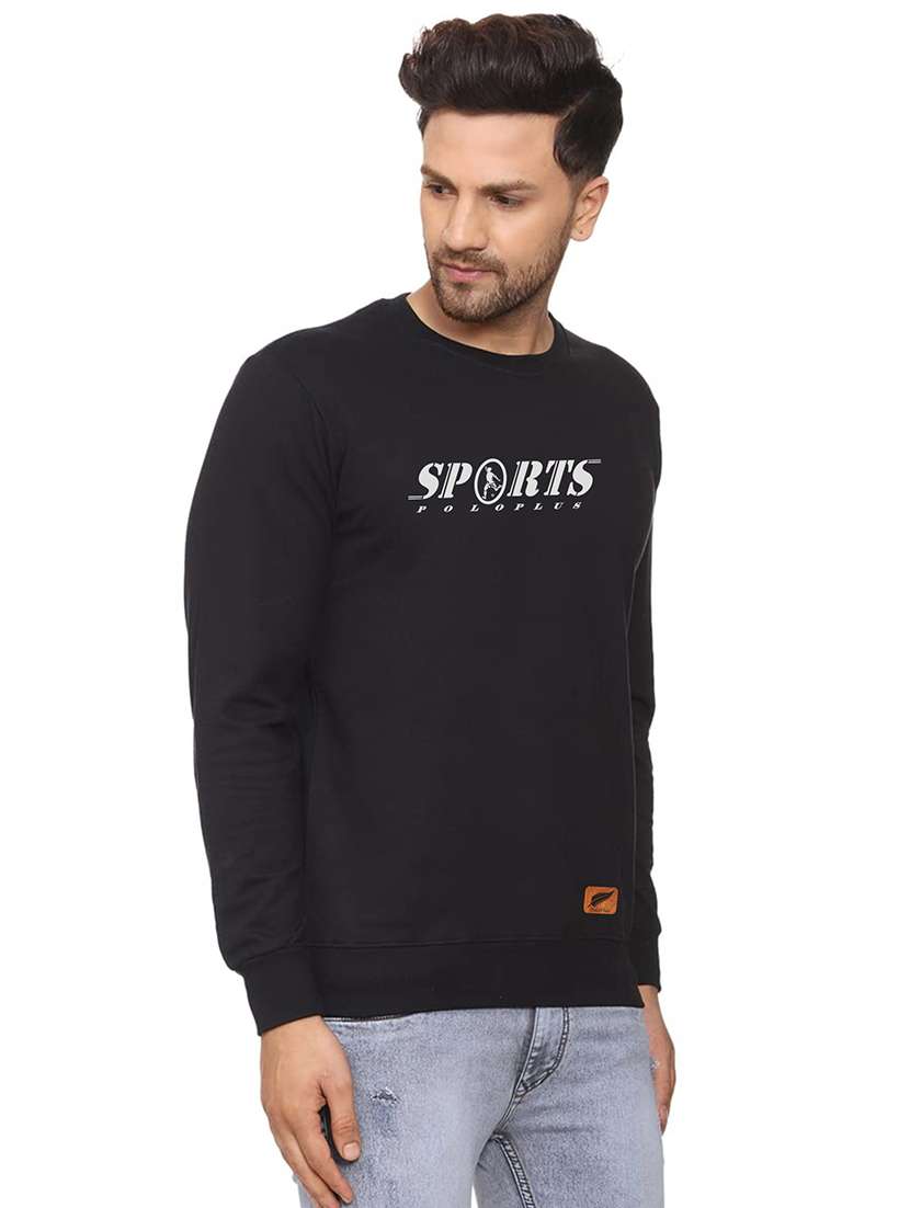 mens chest print sweatshirt - 18532531 - Standard Image - 1