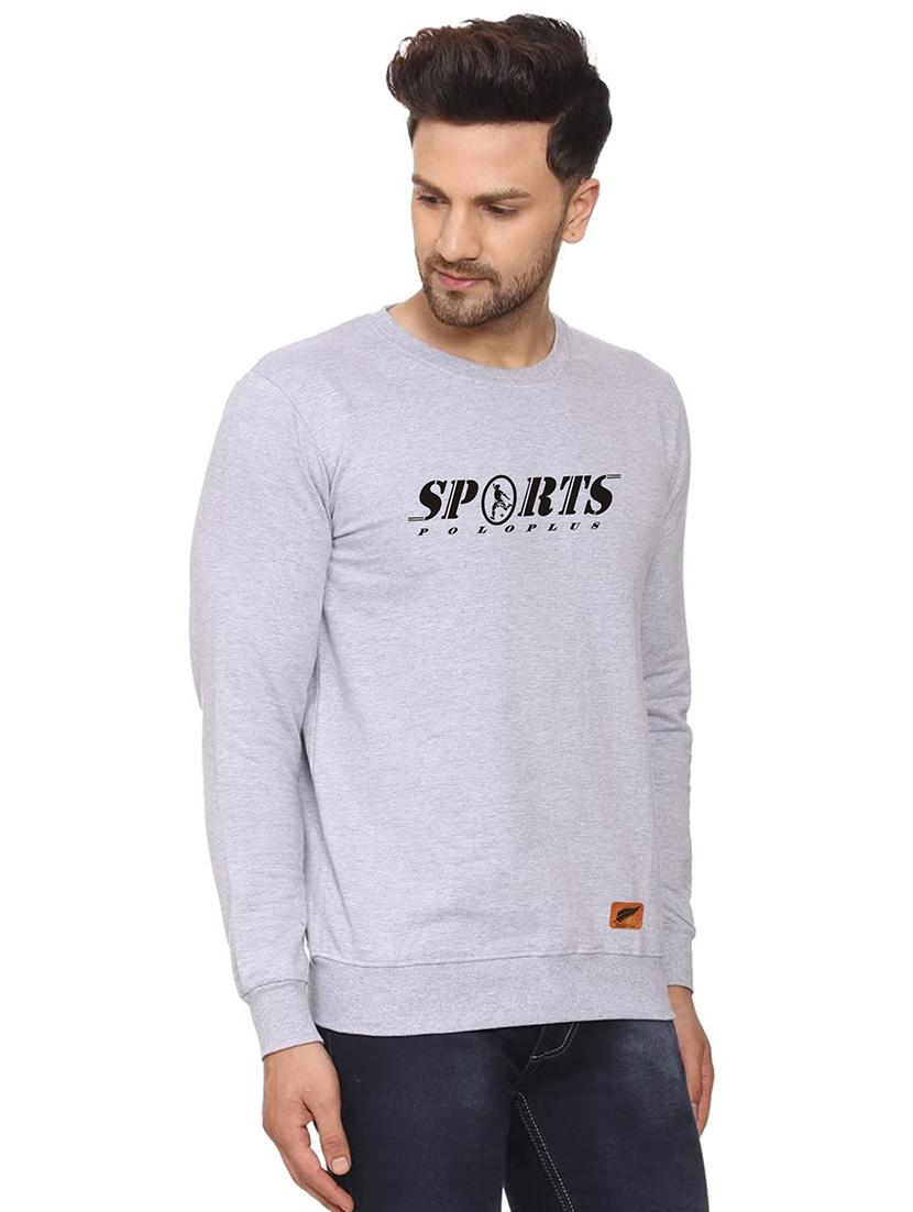 mens chest print sweatshirt - 18532532 - Standard Image - 1