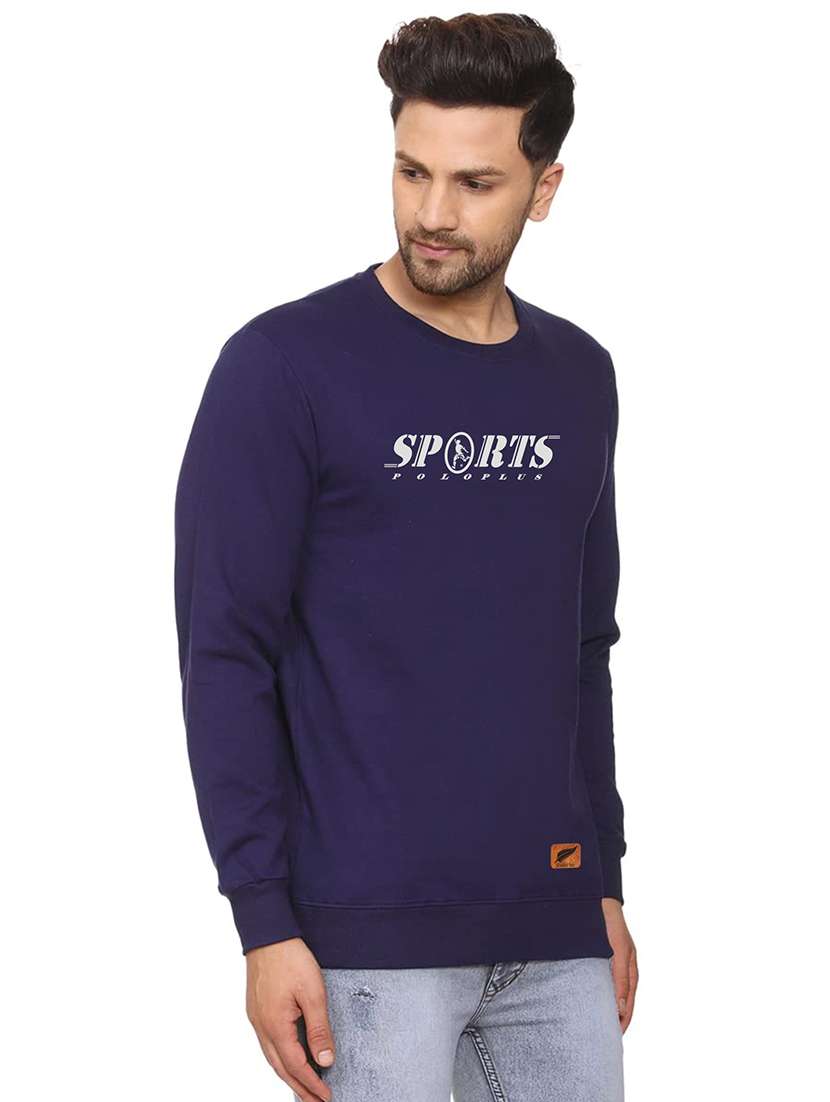mens chest print sweatshirt - 18532534 - Standard Image - 1