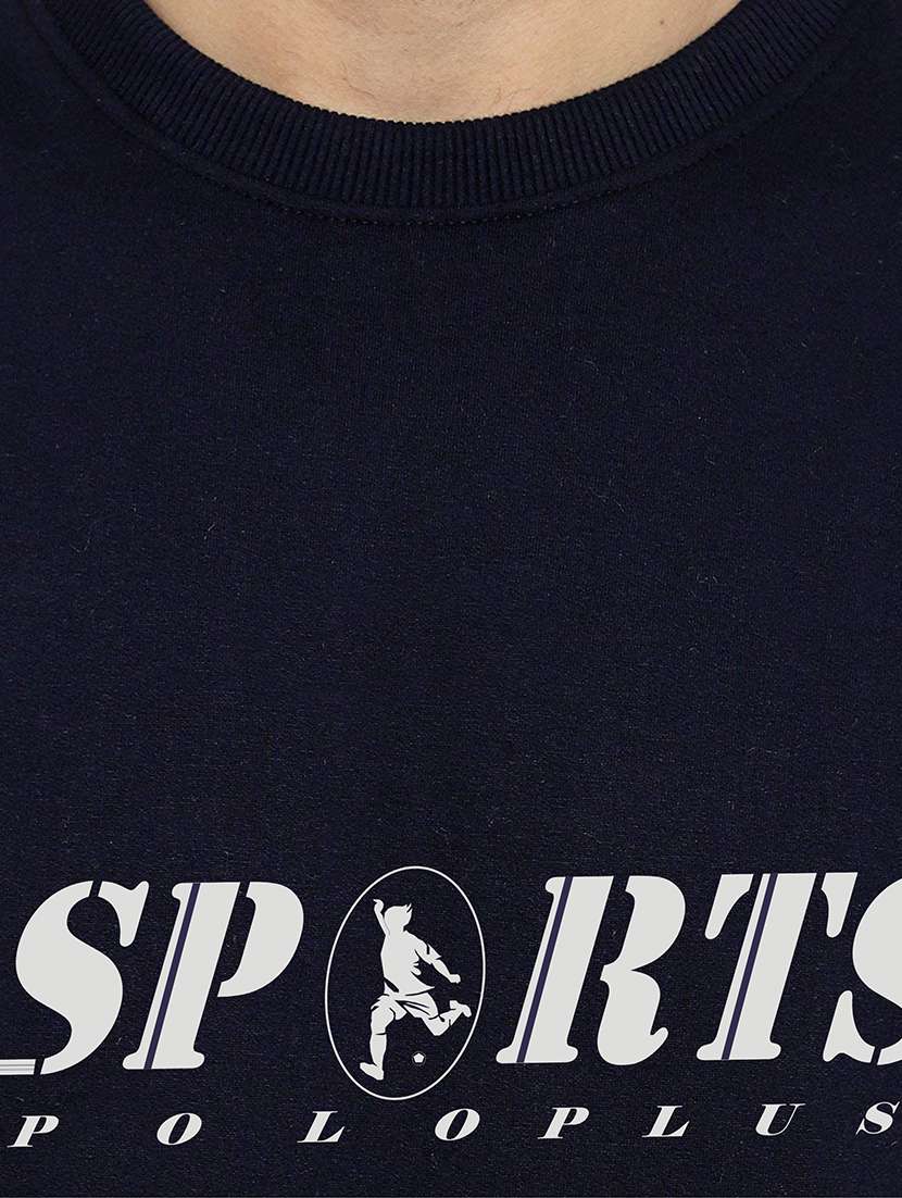 mens chest print sweatshirt - 18532534 - Standard Image - 4
