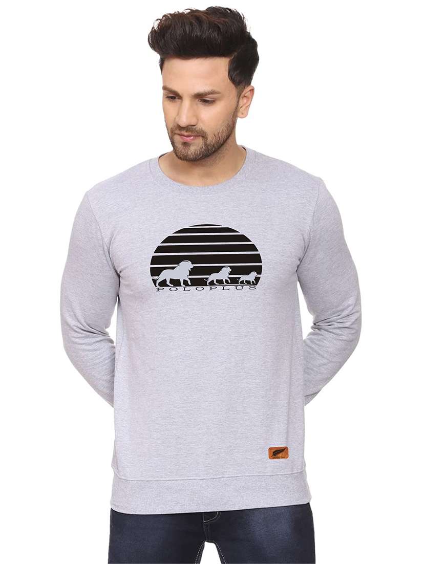 mens chest print sweatshirt