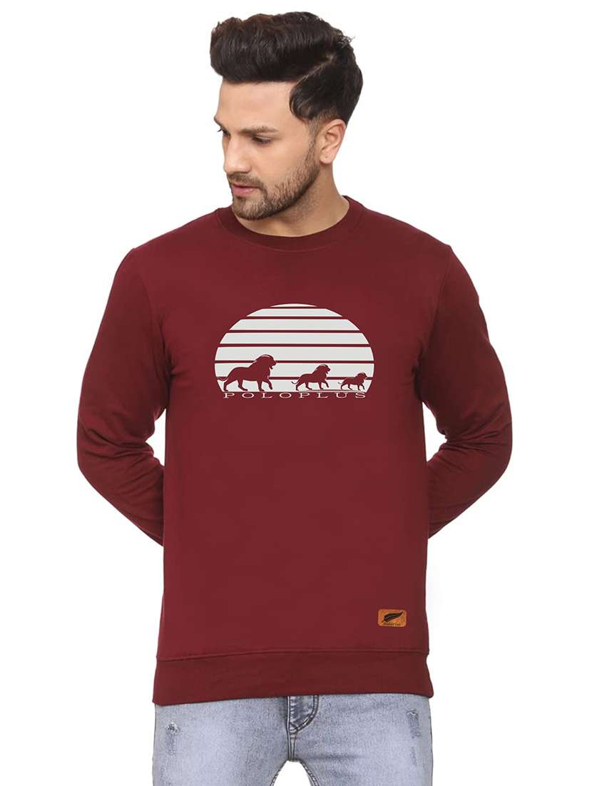 mens chest print sweatshirt