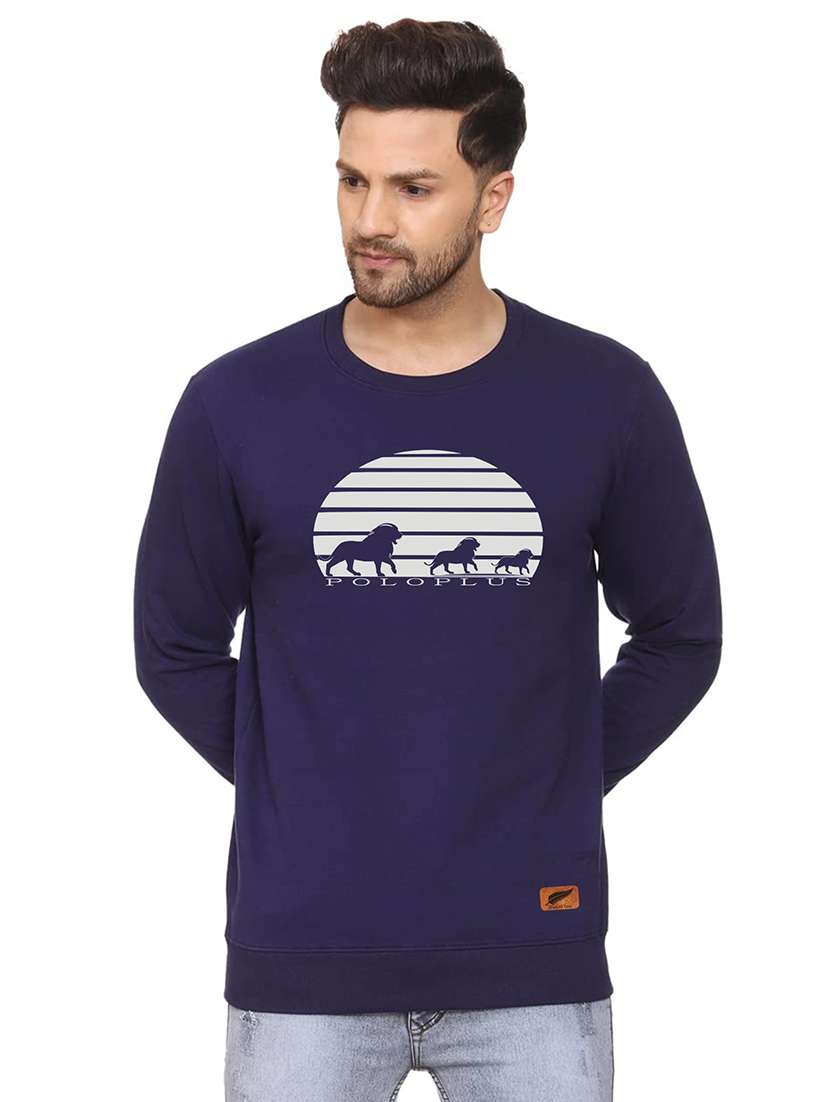 mens chest print sweatshirt