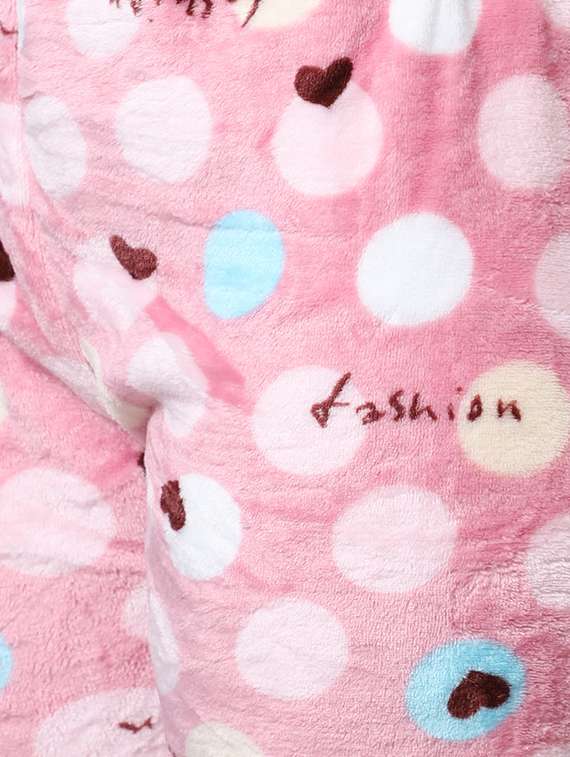 shirt collar printed nightwear payjama set  - 18532757 -  Standard Image - 4