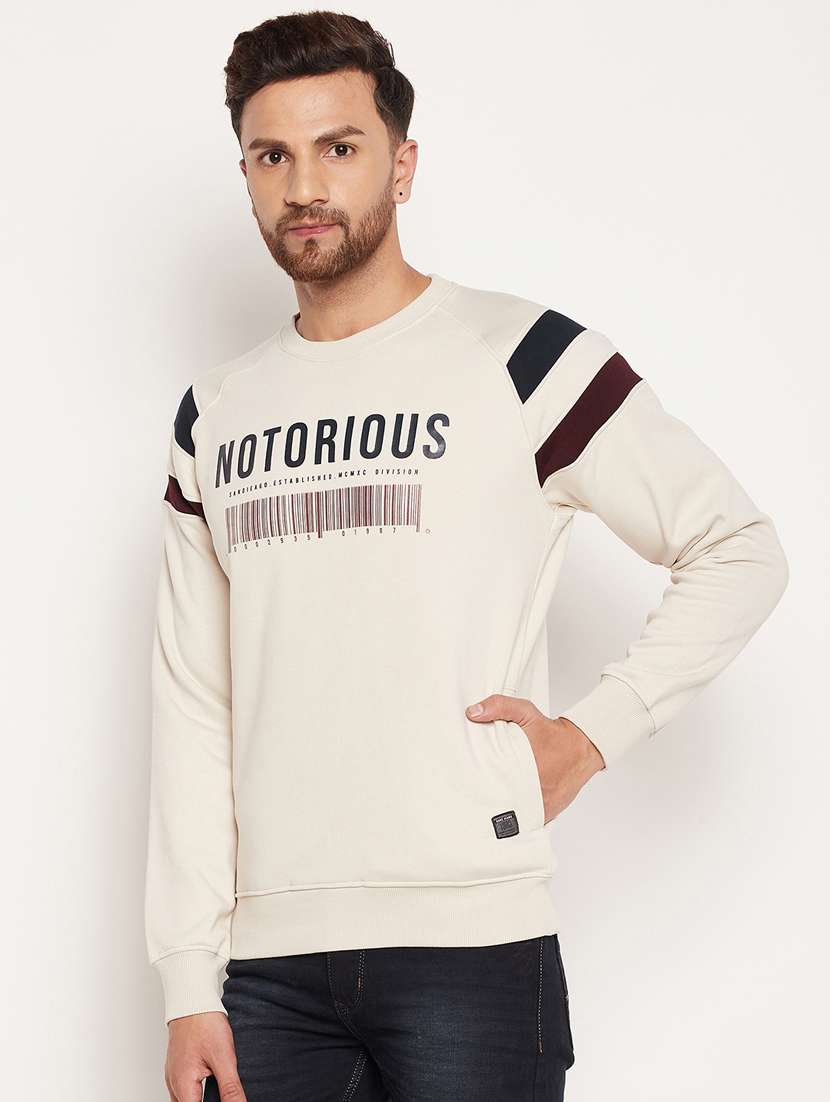 crew neck chest print sweatshirt - 18532874 -  Standard Image - 1