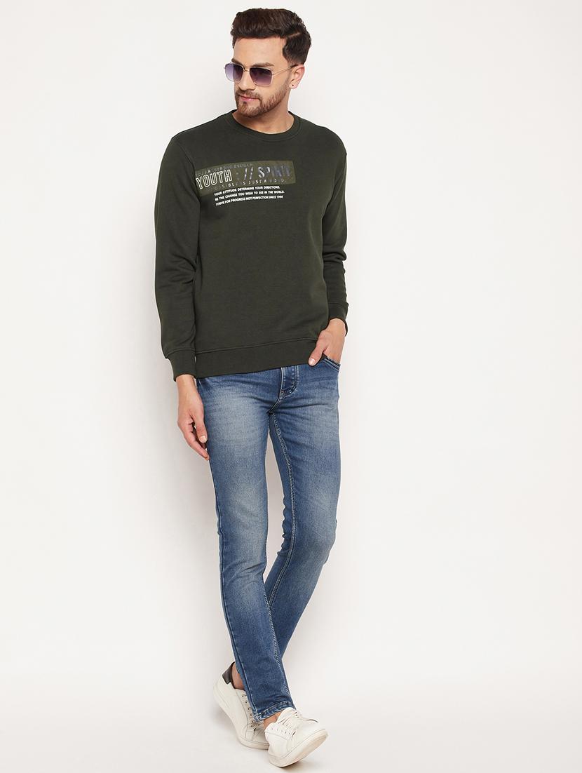 crew neck chest print sweatshirt - 18532880 - Standard Image - 4