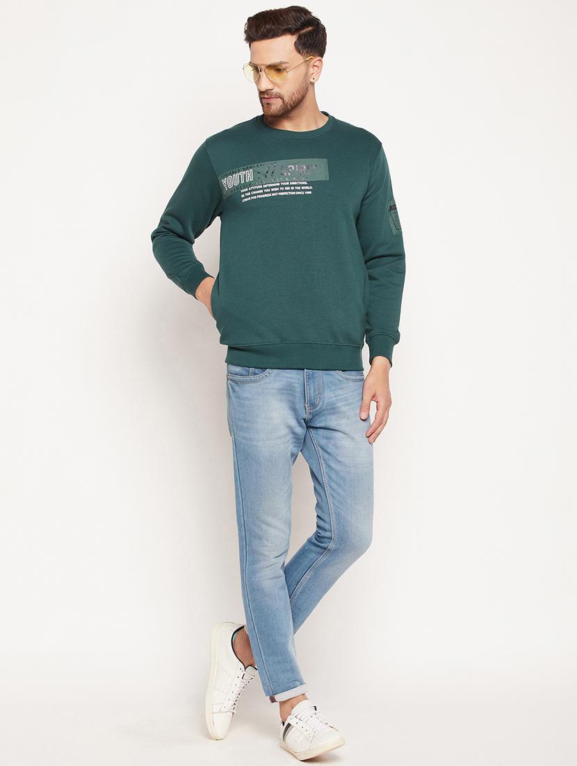 crew neck chest print sweatshirt - 18532881 - Standard Image - 4