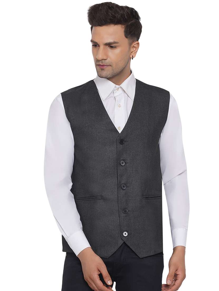 overlapping neck nehru jacket