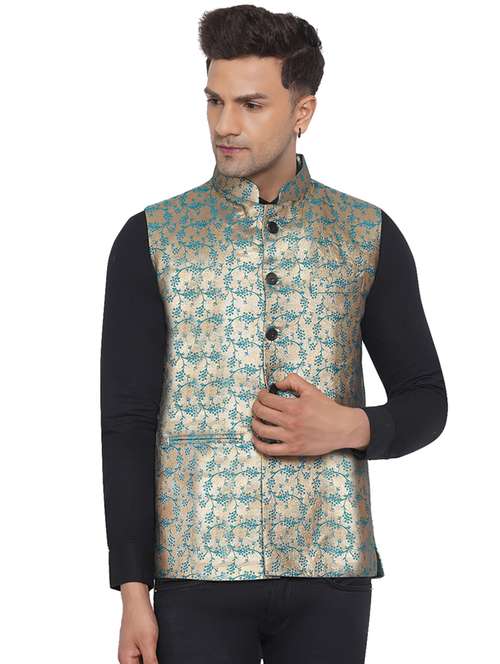 self designed nehru jacket - 18532937 - Standard Image - 0