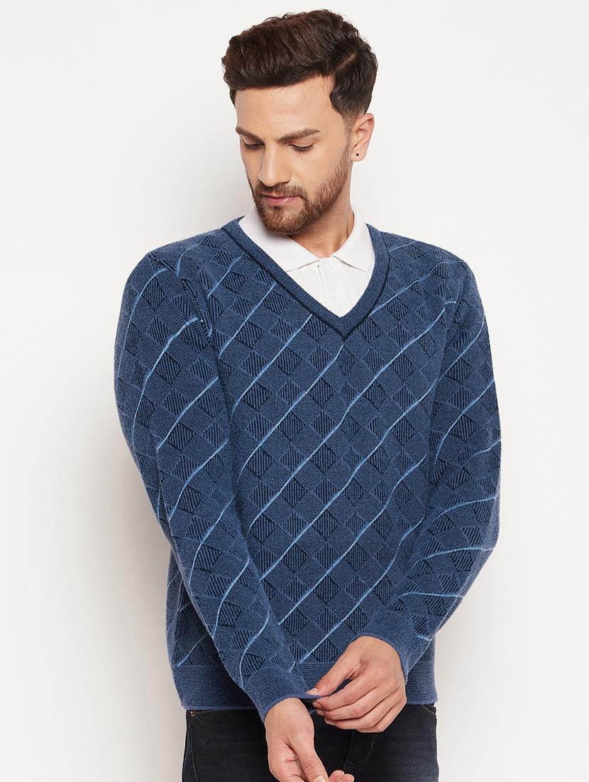v neck checkered pullover - 18532959 -  Standard Image - 1