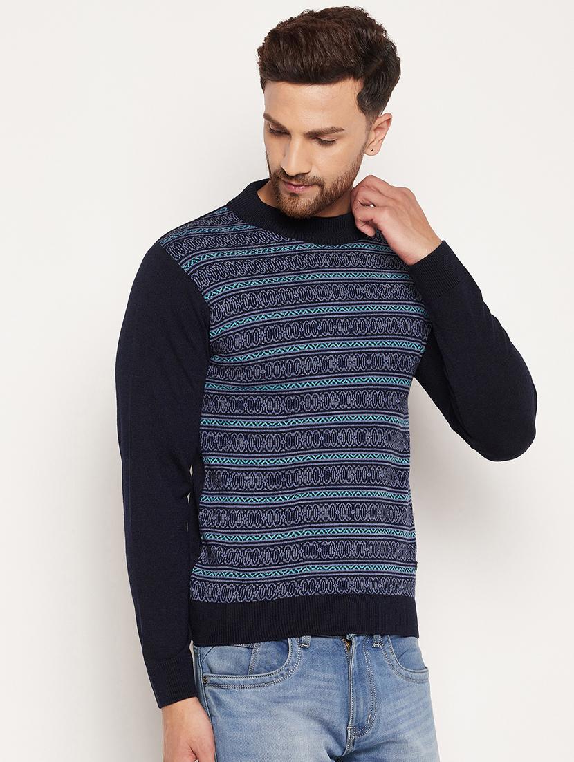 high neck printed pullover - 18532974 -  Standard Image - 1