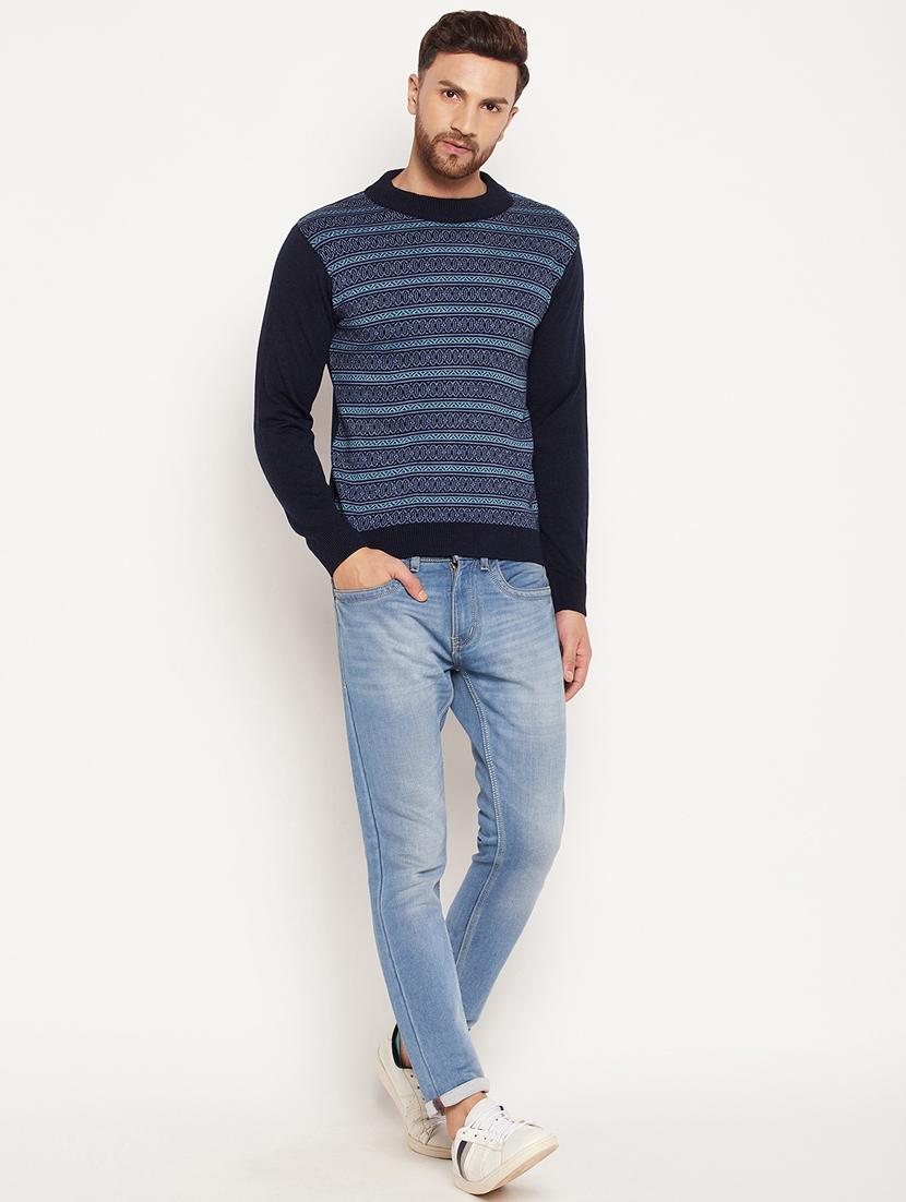 high neck printed pullover - 18532974 - Standard Image - 4