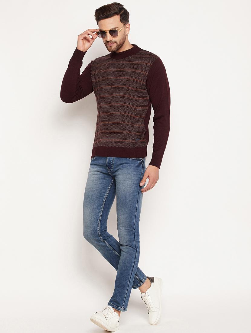 high neck printed pullover - 18532975 - Standard Image - 4