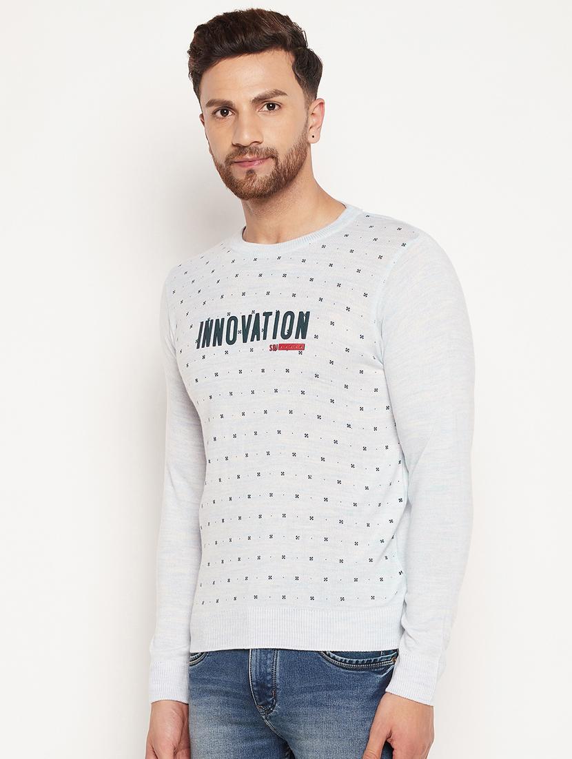 crew neck printed pullover - 18532977 - Standard Image - 1