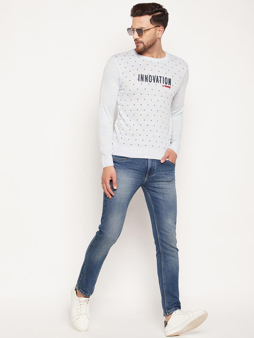 crew neck printed pullover - 18532977 - Standard Image - 4
