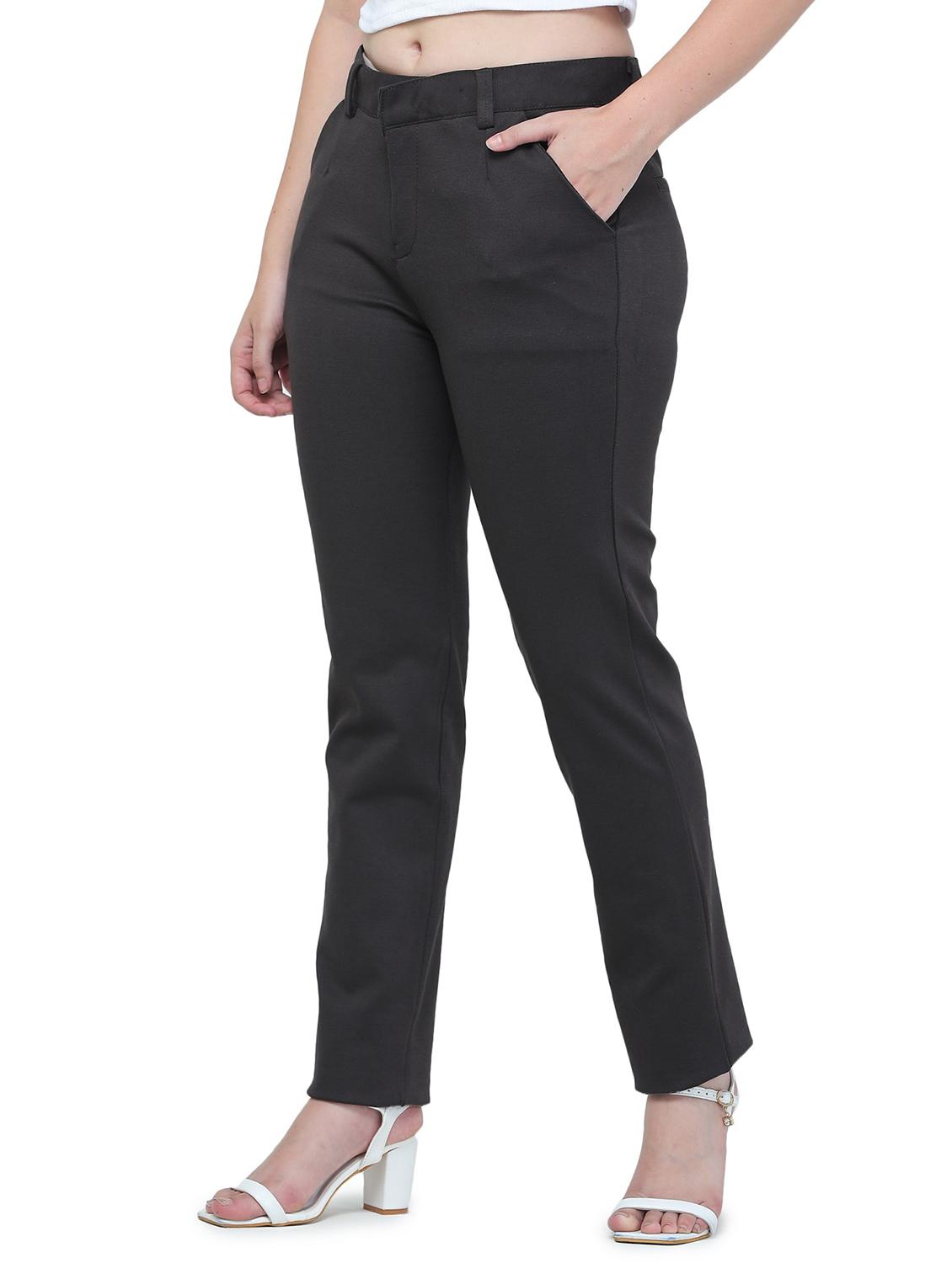 high rise solid cigarette trouser  - 18533008 -  Standard Image - 1