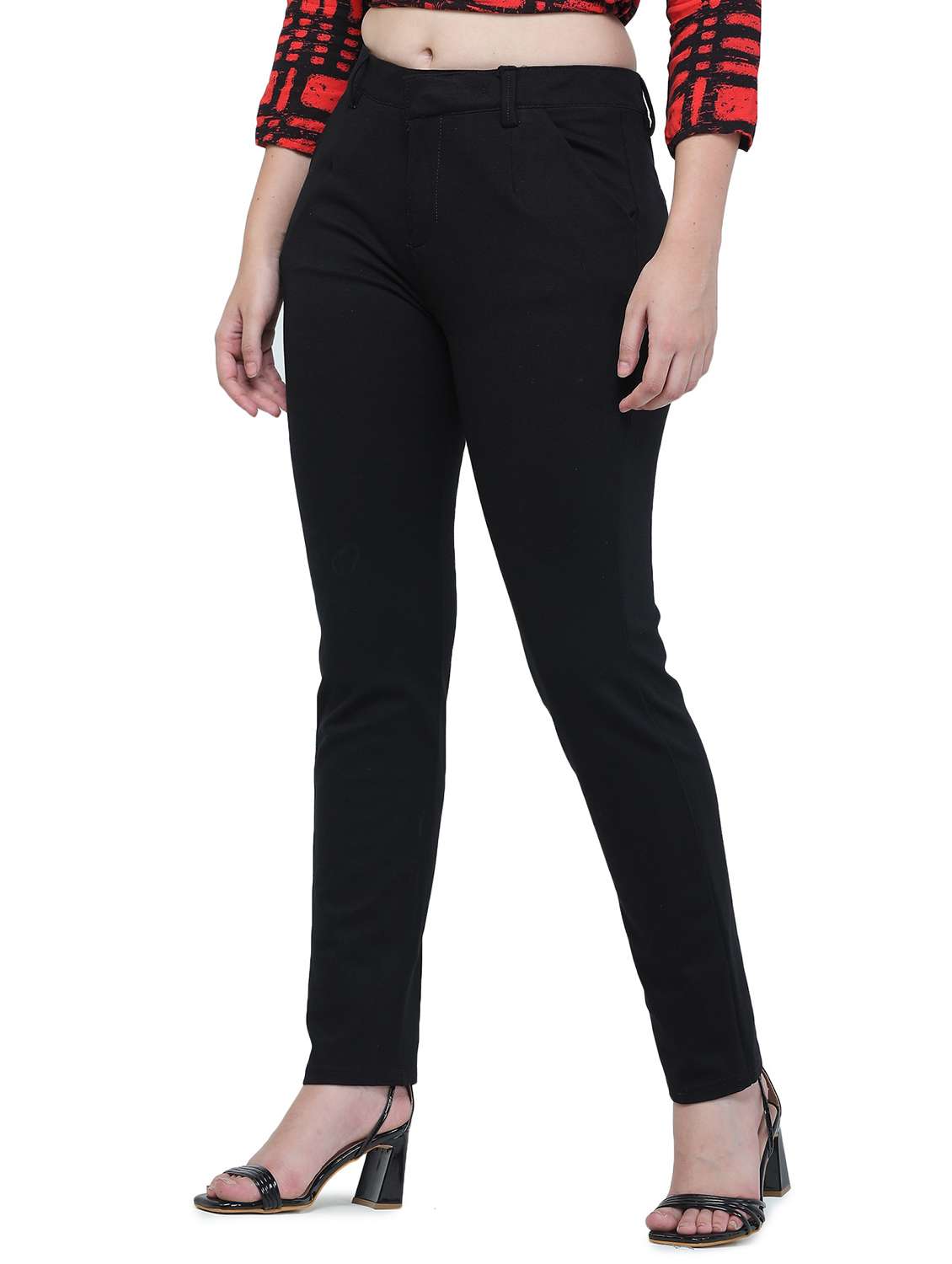 high rise cigarette trouser - 18533009 - Standard Image - 1