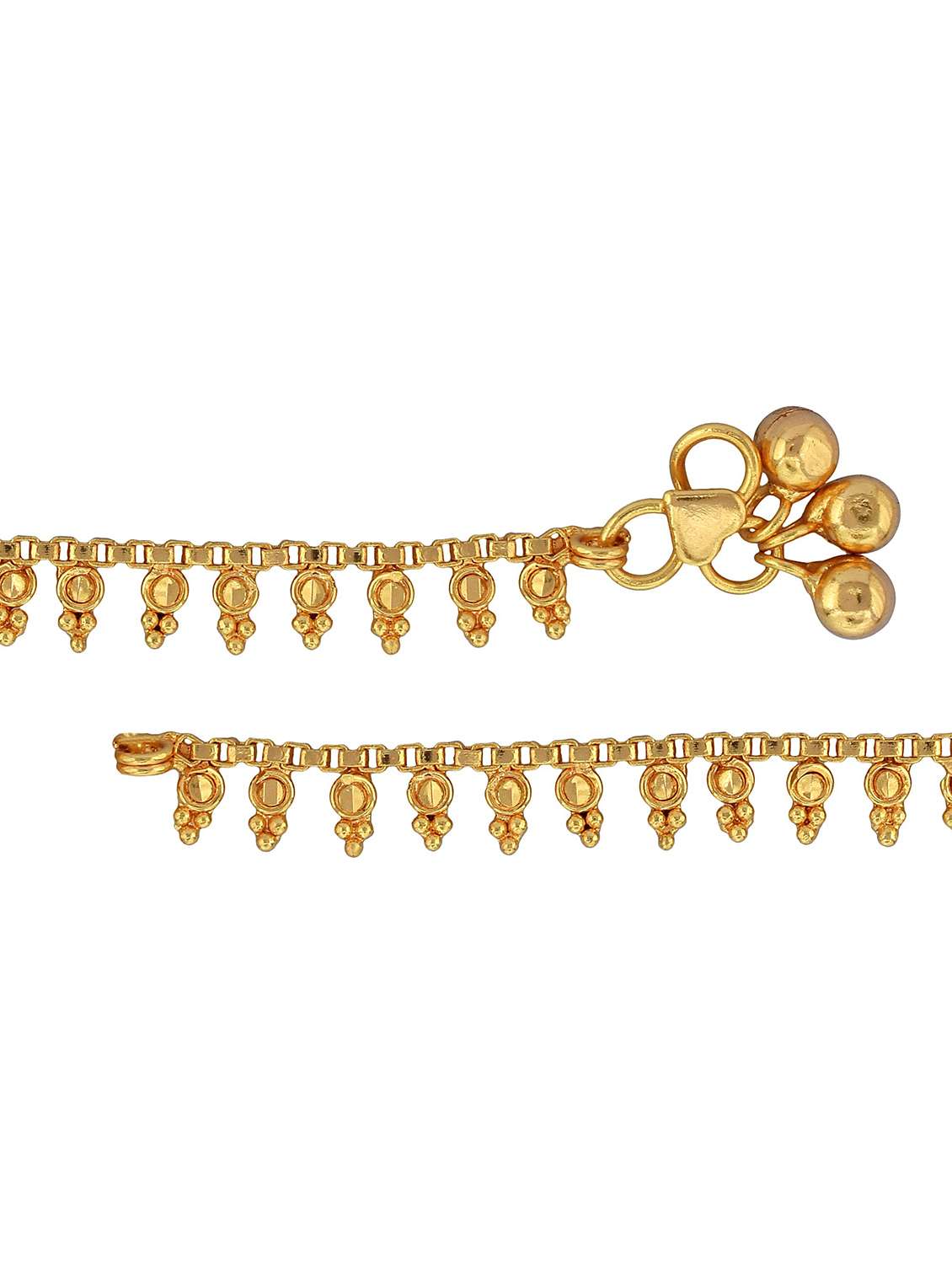 Gold Plated Brass Anklet - 18533984 -  Standard Image - 1