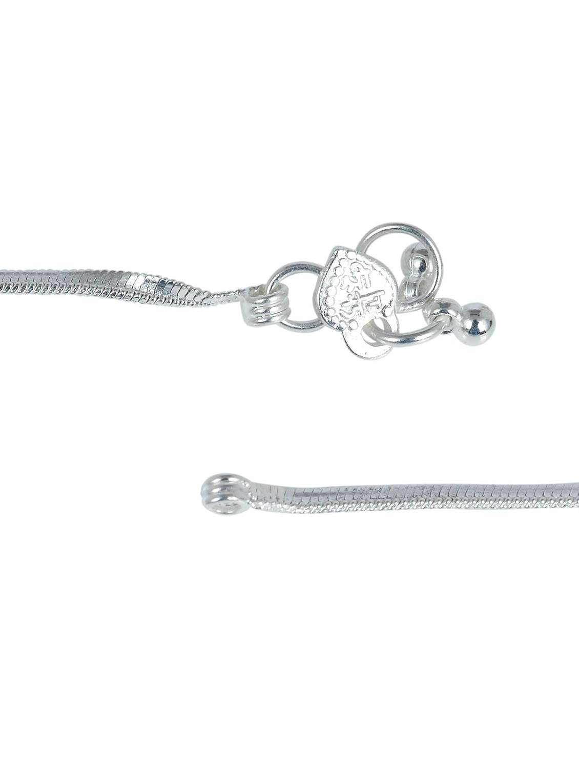 silver plated brass anklet  - 18533987 -  Standard Image - 1
