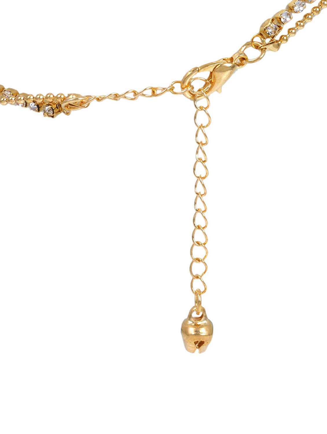 single foot gold plated brass anklet  - 18533991 -  Standard Image - 1