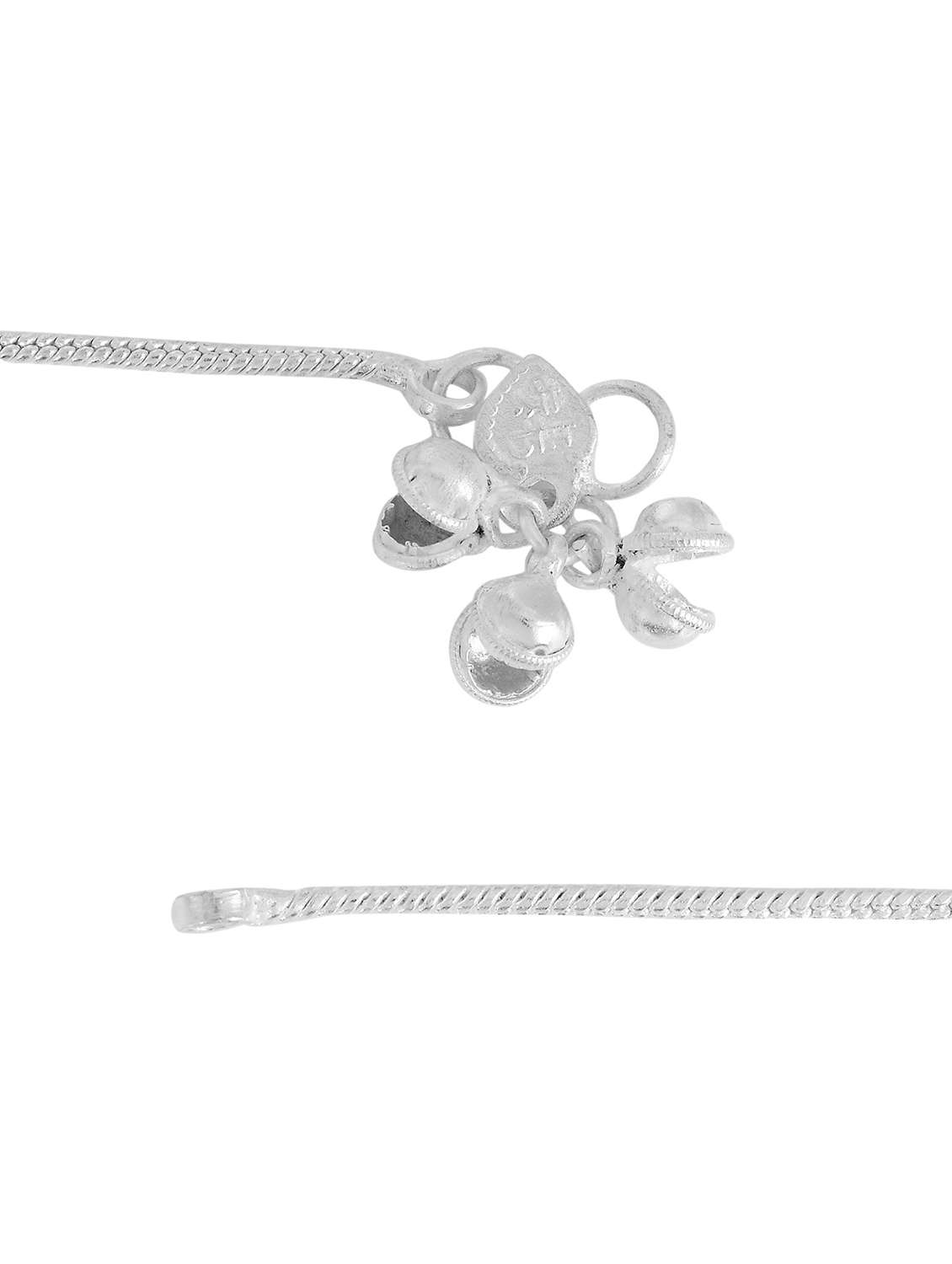 silver plated brass anklet  - 18533996 -  Standard Image - 1