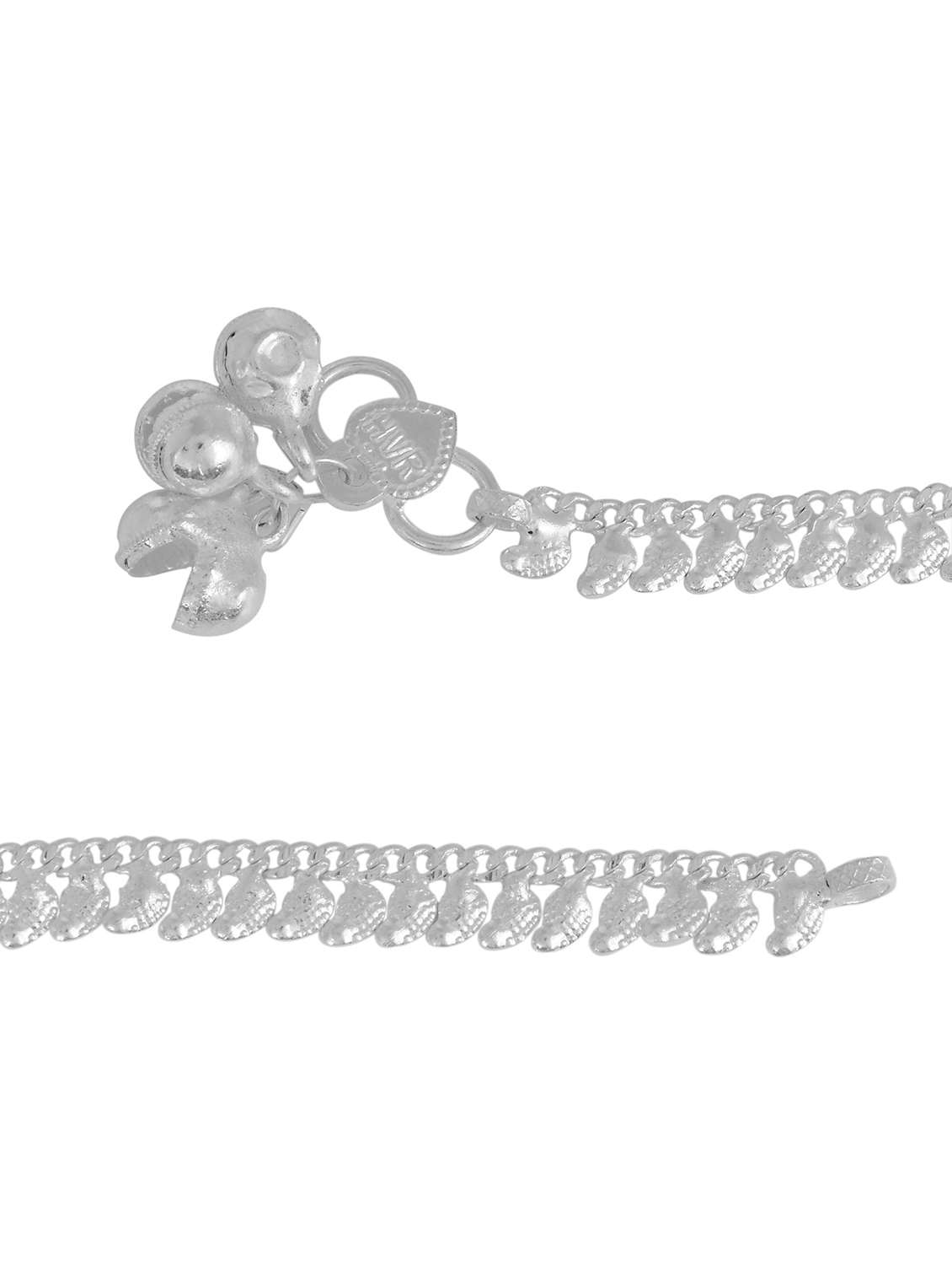 silver plated brass anklet  - 18534013 -  Standard Image - 1