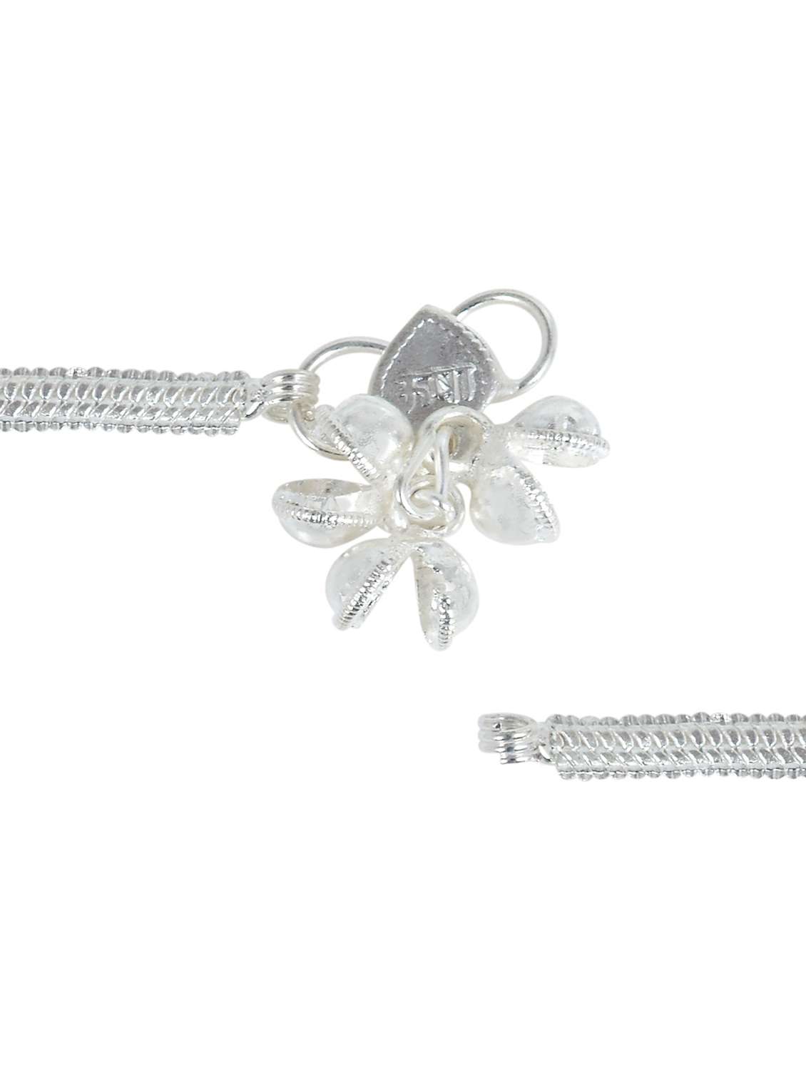 silver plated brass anklet  - 18534021 -  Standard Image - 1