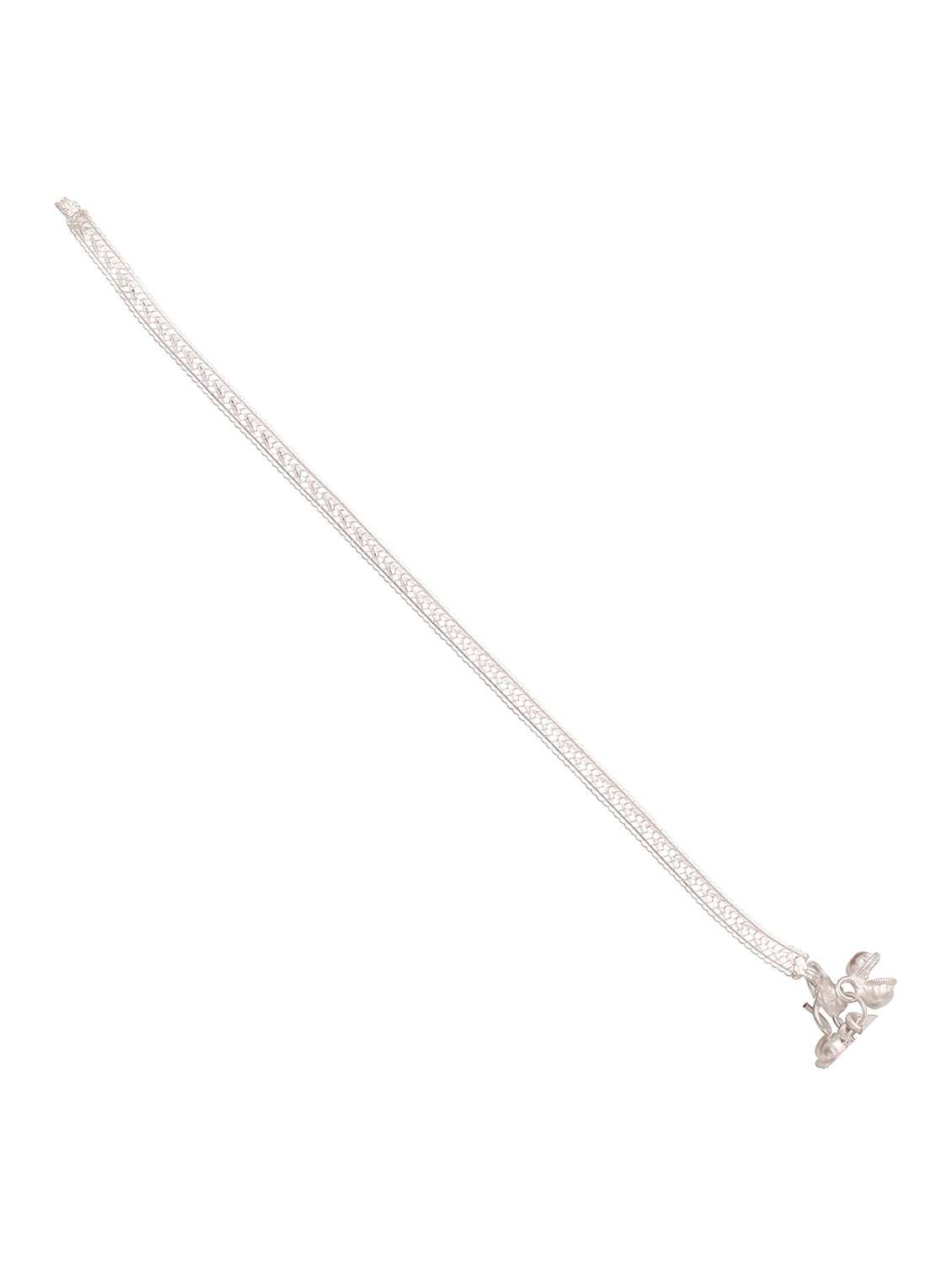 silver plated brass anklet  - 18534038 -  Standard Image - 1