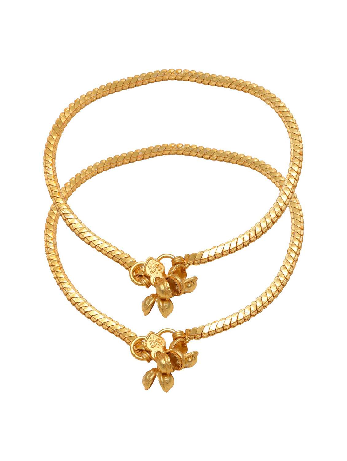 gold plated brass anklet 