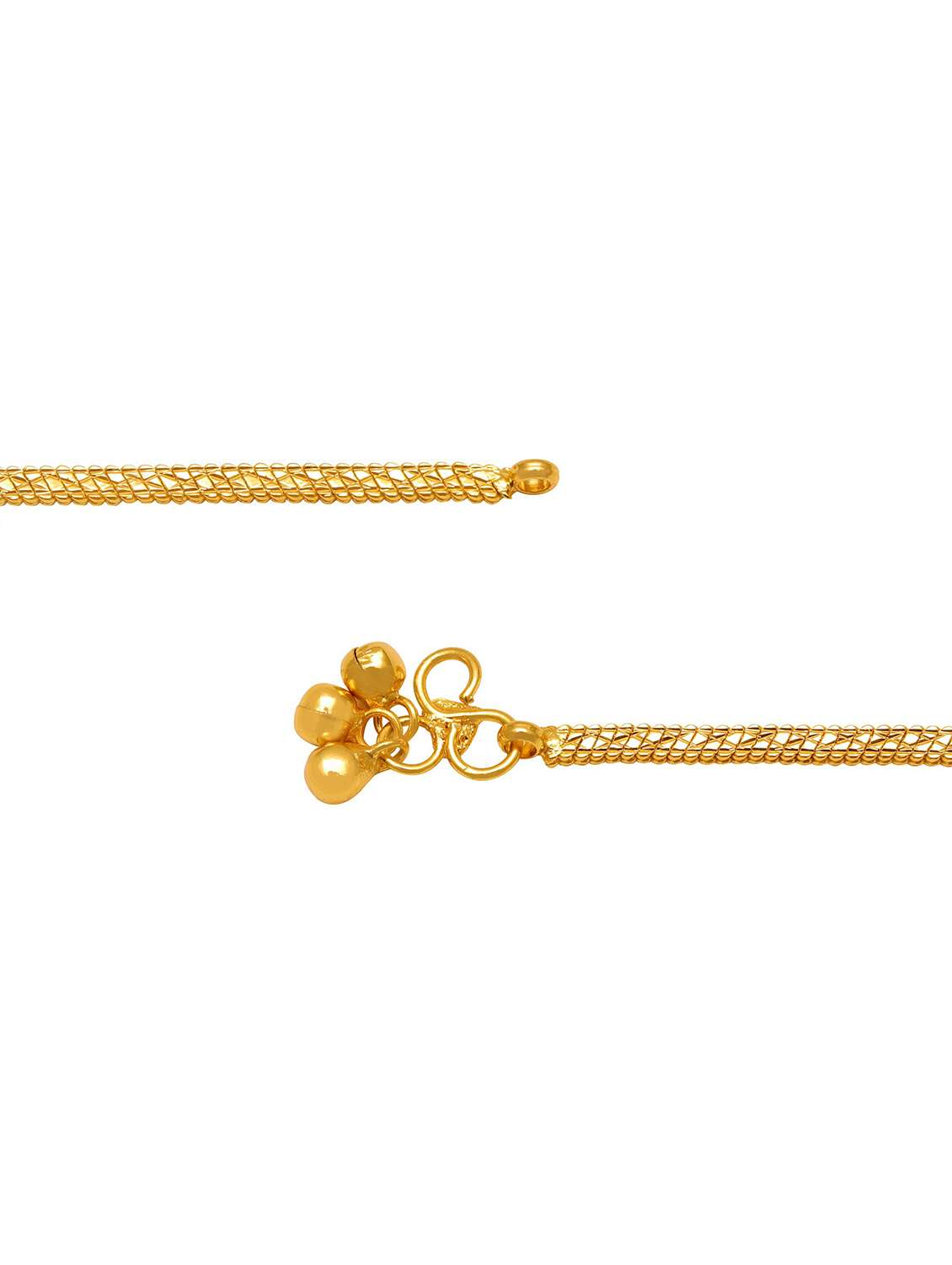gold plated brass anklet  - 18534055 -  Standard Image - 1