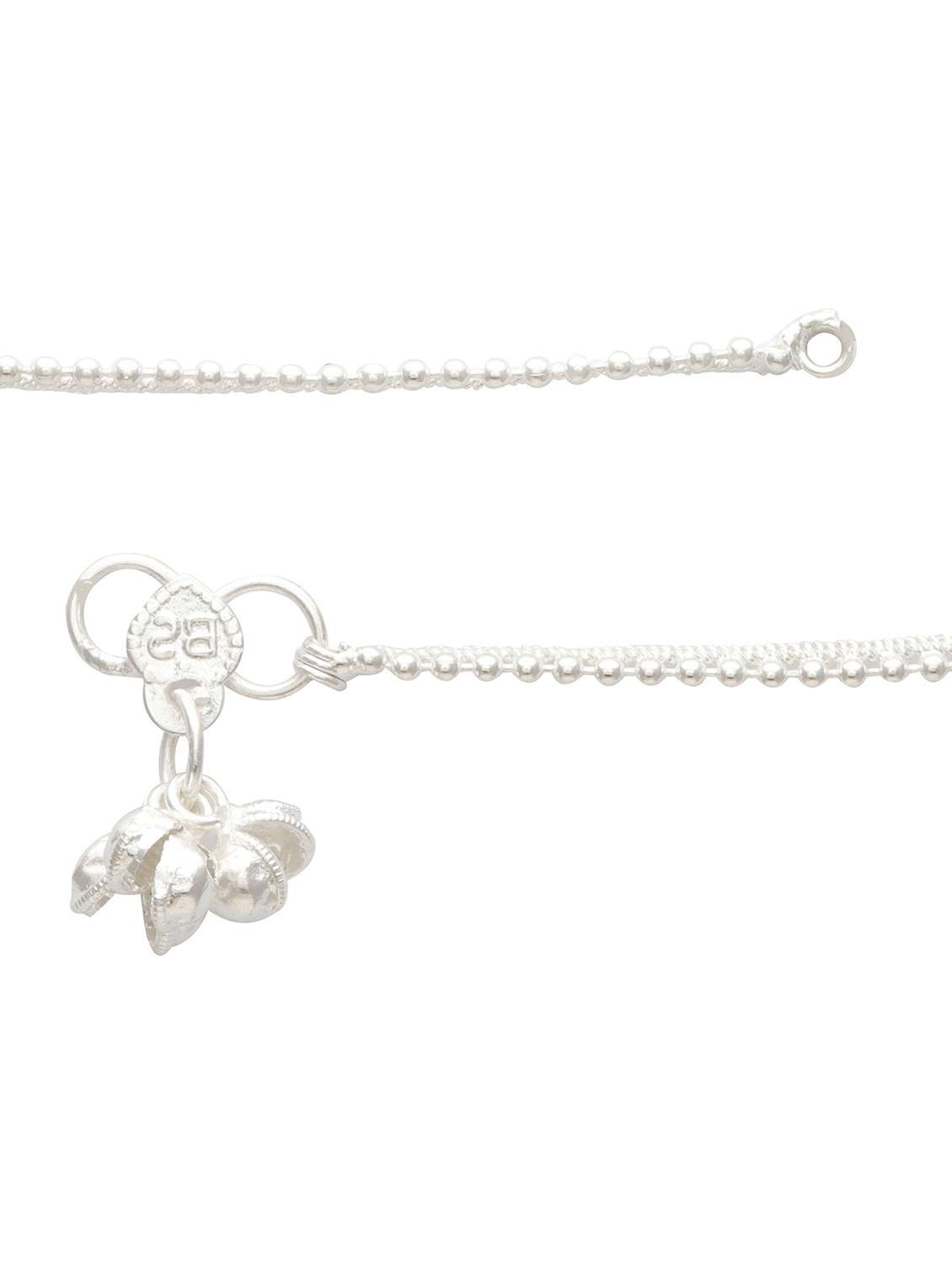 silver plated brass anklet  - 18534057 -  Standard Image - 1