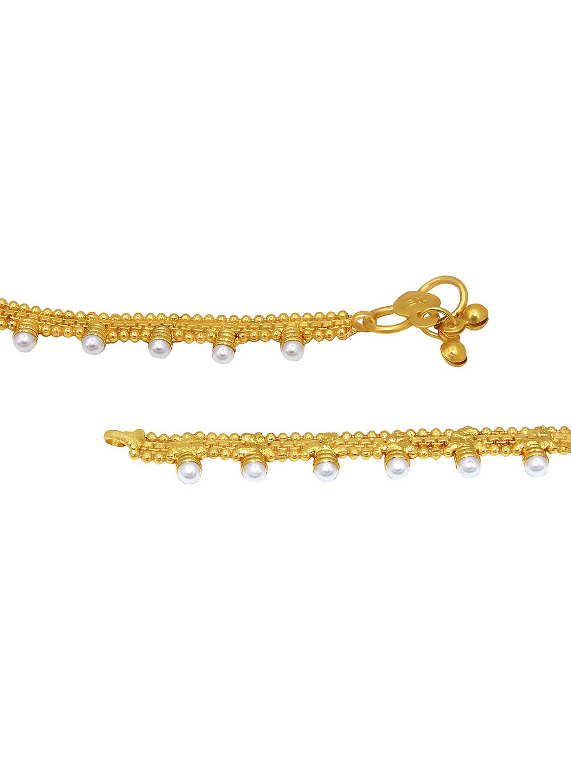 gold plated brass anklet  - 18534065 -  Standard Image - 1