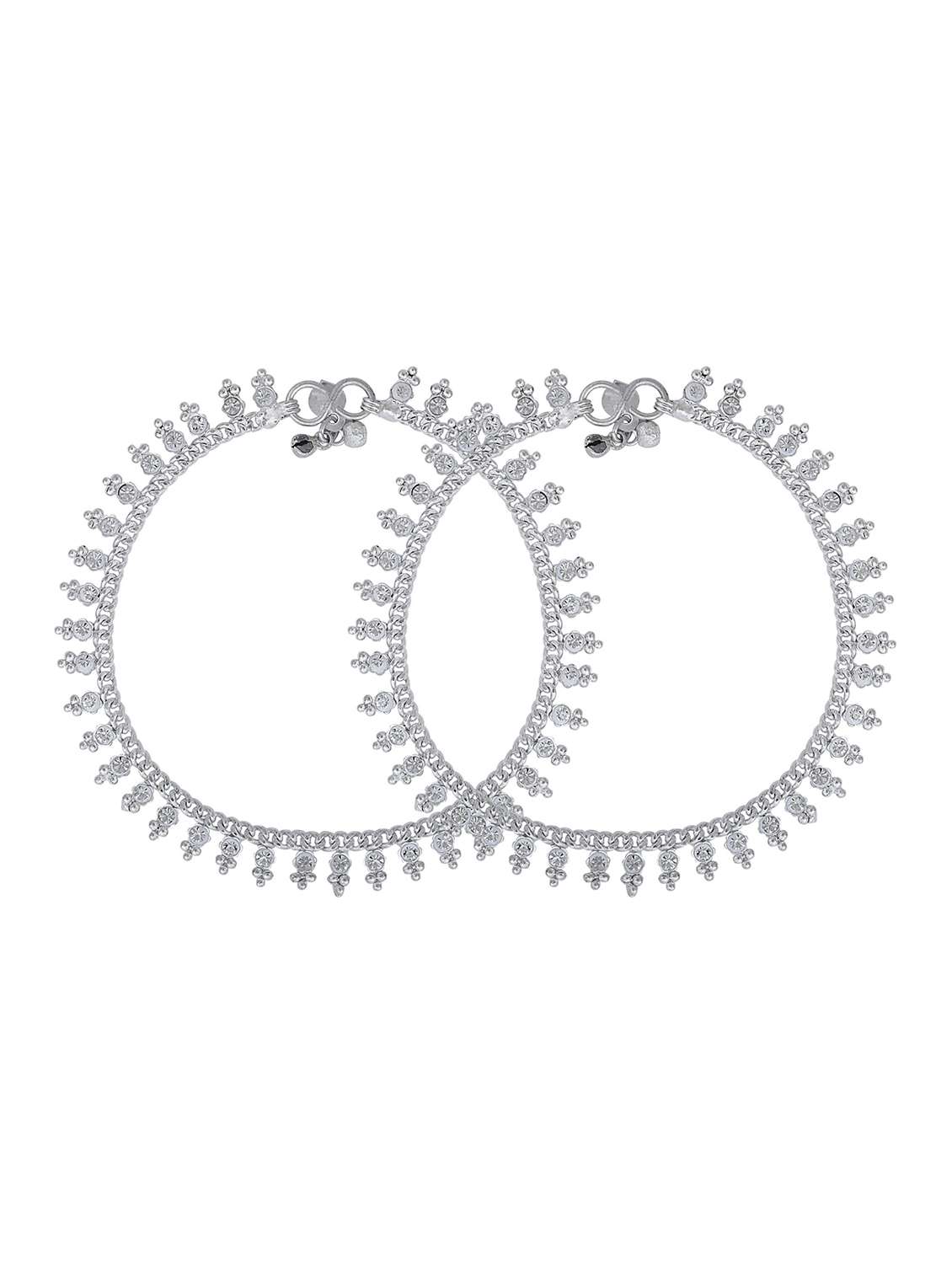 silver plated brass anklet  - 18534066 -  Standard Image - 1