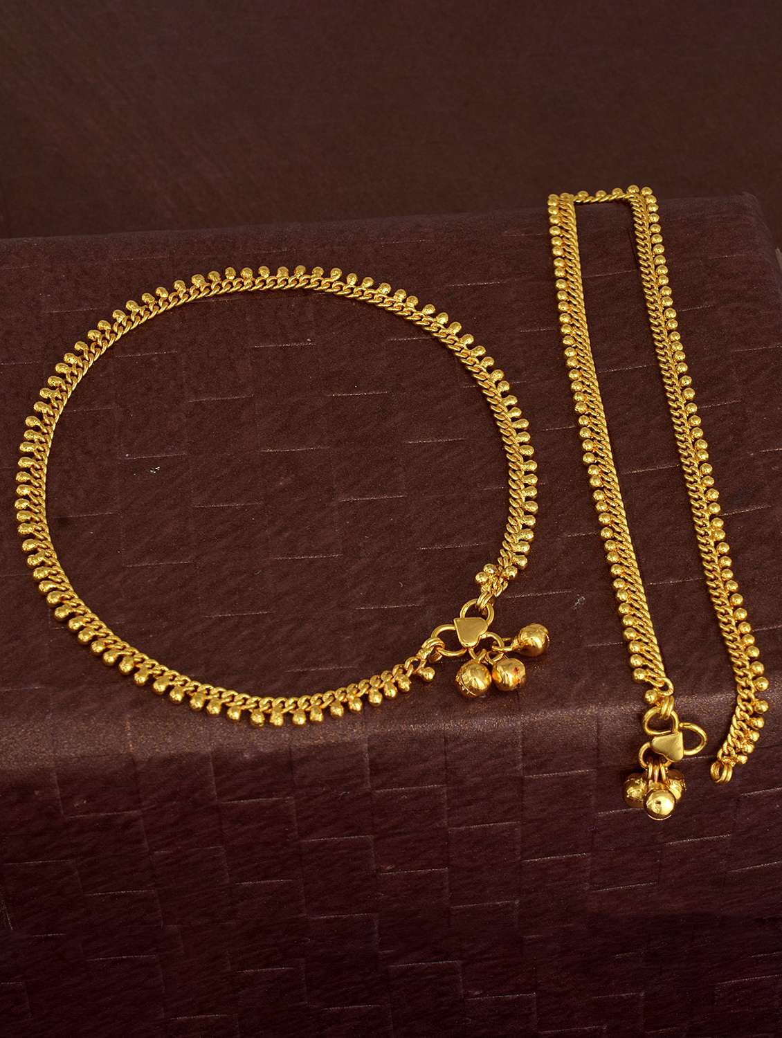 Gold Plated Brass Anklet - 18534072 -  Standard Image - 1