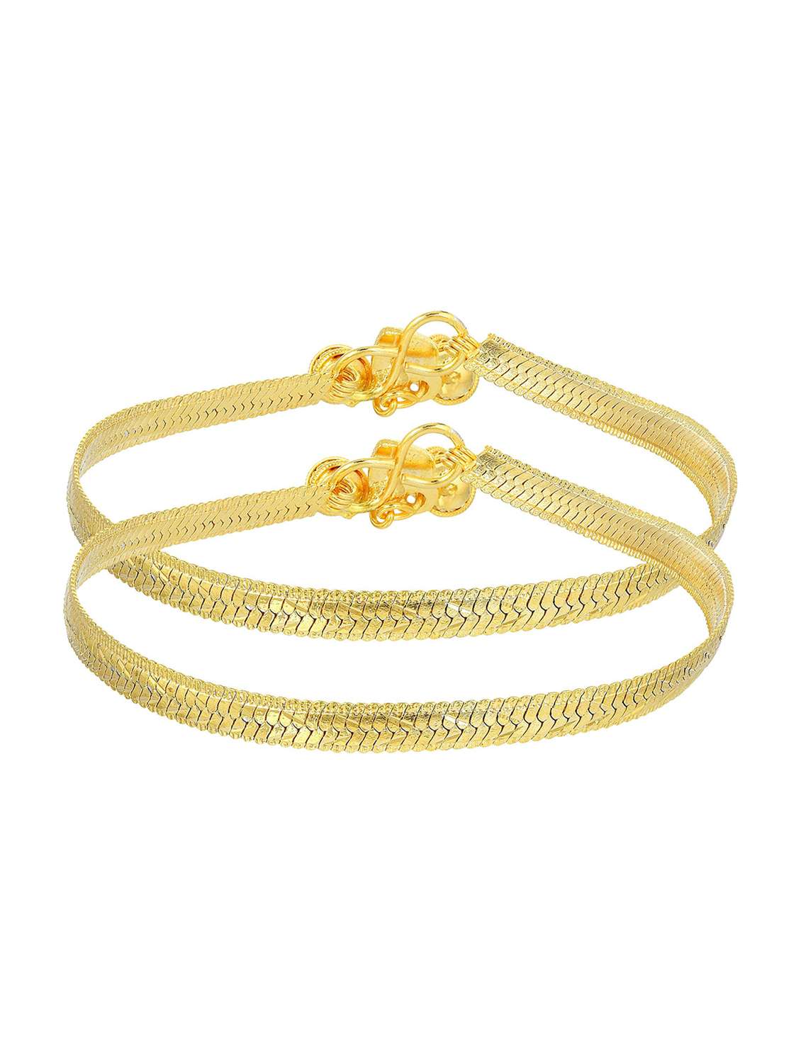 gold plated brass anklet 